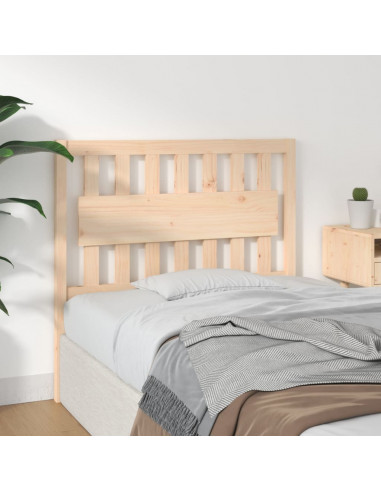 Testiera per Letto 105,5x4x100 cm in Legno Massello di Pino