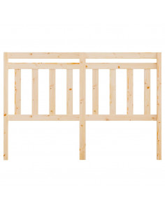 Testiera per Letto 146x4x100 cm in Legno Massello di Pino 2