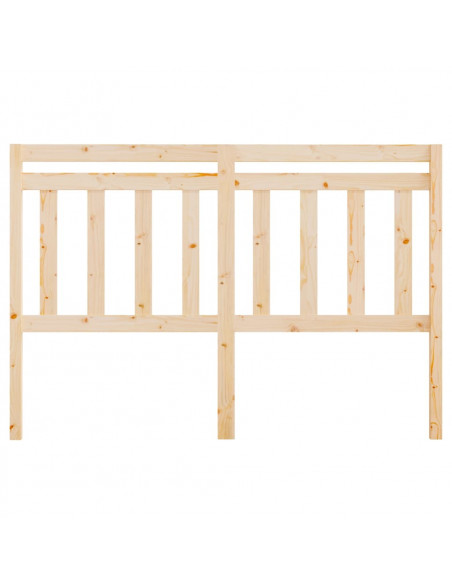 Testiera per Letto 146x4x100 cm in Legno Massello di Pino