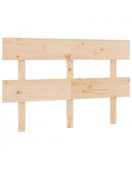 Testiera per Letto 124x3x81 cm in Legno Massello di Pino