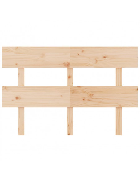 Testiera per Letto 124x3x81 cm in Legno Massello di Pino