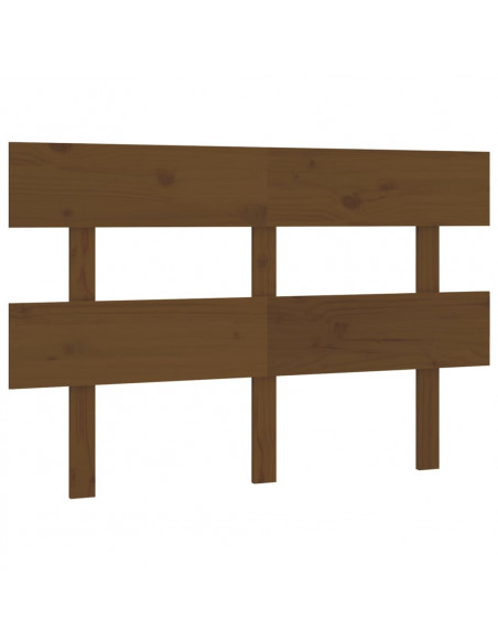 Testiera per Letto Miele 144x3x81 cm in Legno Massello di Pino