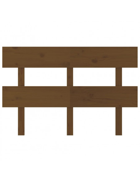 Testiera per Letto Miele 144x3x81 cm in Legno Massello di Pino