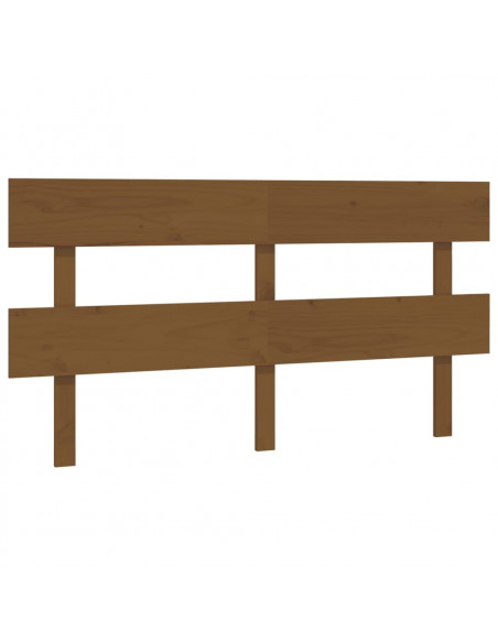 Testiera per Letto Miele 154x3x81 cm in Legno Massello di Pino