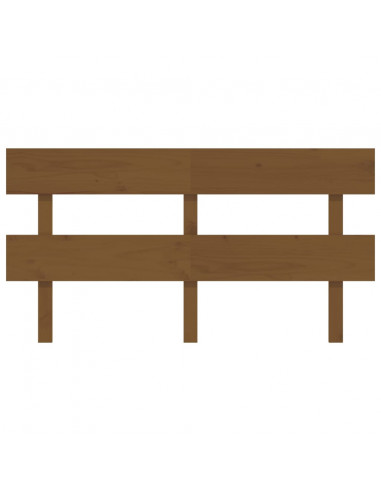 Testiera per Letto Miele 154x3x81 cm in Legno Massello di Pino