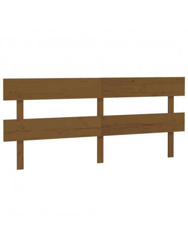 Testiera per Letto Miele 184x3x81 cm in Legno Massello di Pino