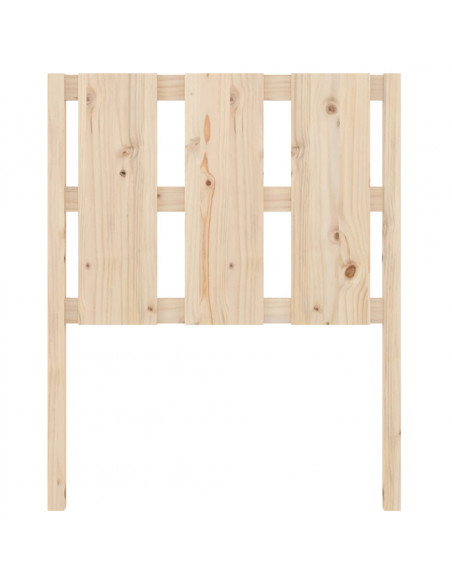 Testiera per Letto 80,5x4x100 cm in Legno Massello di Pino