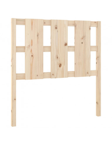 Testiera per Letto 95,5x4x100 cm in Legno Massello di Pino
