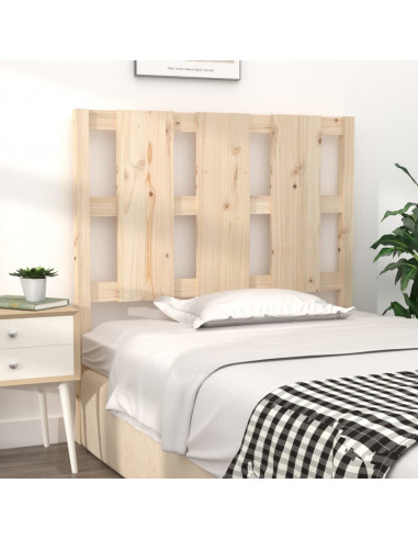 Testiera per Letto 95,5x4x100 cm in Legno Massello di Pino