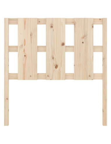 Testiera per Letto 95,5x4x100 cm in Legno Massello di Pino