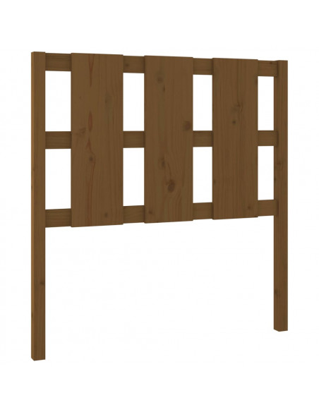 Testiera per Letto Marrone Miele 95,5x4x100 cm in Pino Massello