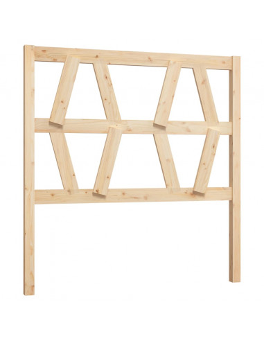 Testiera per Letto 106x4x100 cm in Legno Massello di Pino