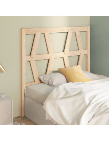 Testiera per Letto 106x4x100 cm in Legno Massello di Pino