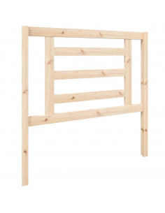 Testiera per Letto 96x4x100 cm in Legno Massello di Pino 2