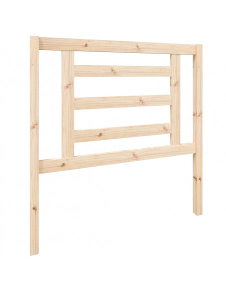 Testiera per Letto 96x4x100 cm in Legno Massello di Pino