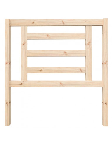 Testiera per Letto 96x4x100 cm in Legno Massello di Pino