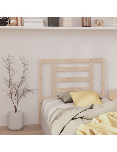 Testiera per Letto 96x4x100 cm in Legno Massello di Pino
