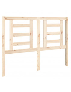 Testiera per Letto 126x4x100 cm in Legno Massello di Pino 2