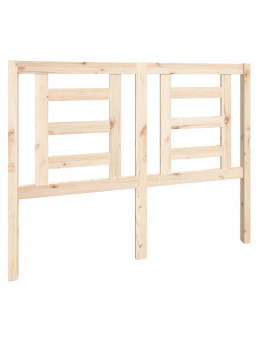 Testiera per Letto 126x4x100 cm in Legno Massello di Pino