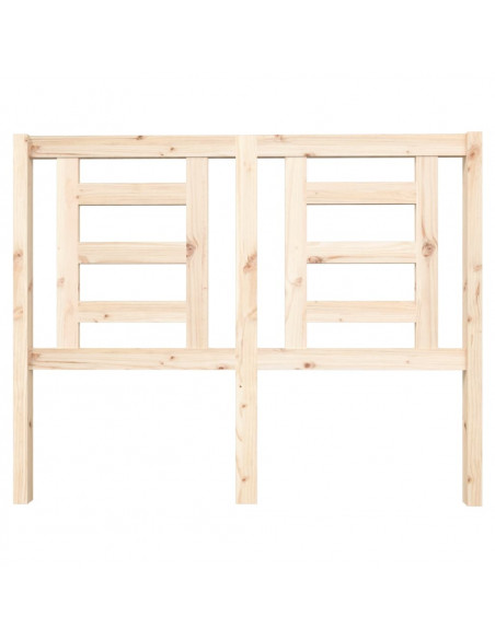 Testiera per Letto 126x4x100 cm in Legno Massello di Pino
