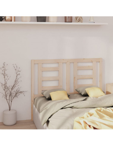 Testiera per Letto 126x4x100 cm in Legno Massello di Pino