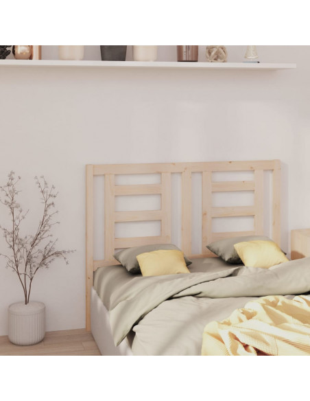 Testiera per Letto 126x4x100 cm in Legno Massello di Pino