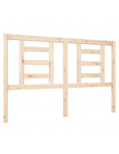 Testiera per Letto 146x4x100 cm in Legno Massello di Pino 2