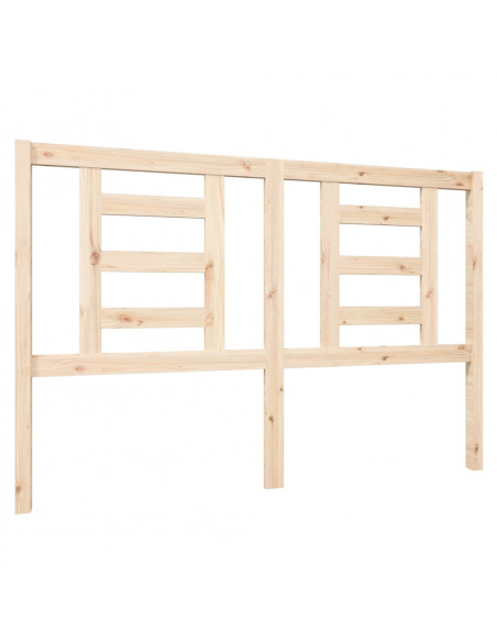 Testiera per Letto 146x4x100 cm in Legno Massello di Pino