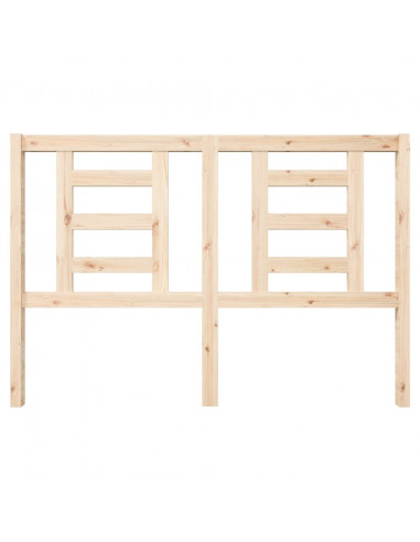 Testiera per Letto 146x4x100 cm in Legno Massello di Pino