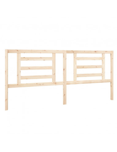 Testiera per Letto 206x4x100 cm in Legno Massello di Pino