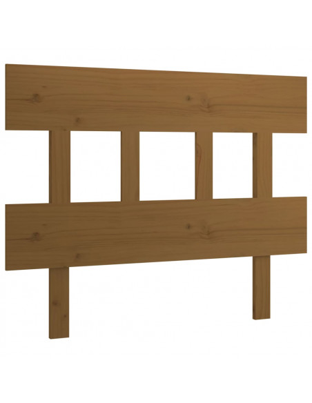 Testiera per Letto Miele 78,5x3x81 cm in Legno Massello di Pino