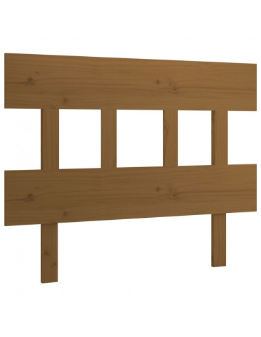 Testiera per Letto Miele 103,5x3x81cm in Legno Massello di Pino