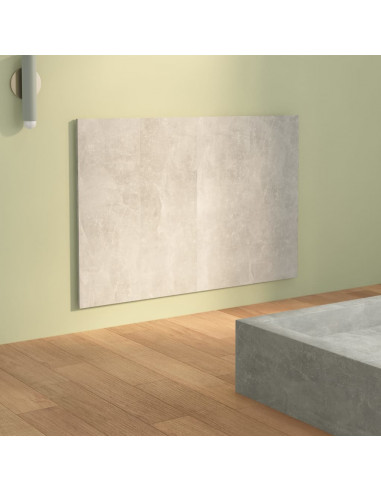 Testiera Letto Grigio Cemento 120x1,5x80cm in Legno Multistrato