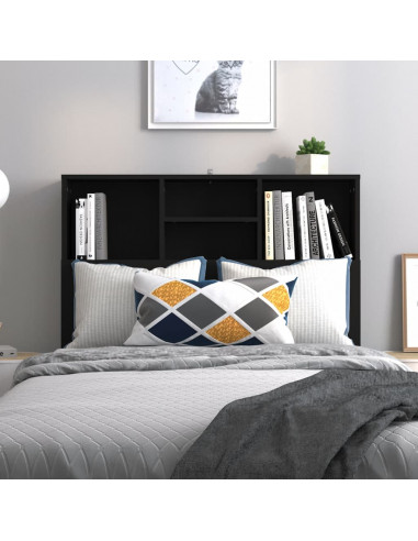 Testiera con Contenitore Nero 100x19x103,5 cm