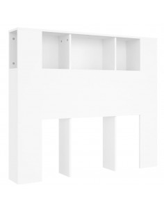 Testiera con Scomparti Bianca 120x18,5x102,5 cm 2