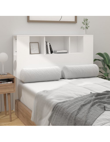 Testiera con Scomparti Bianca 120x18,5x102,5 cm