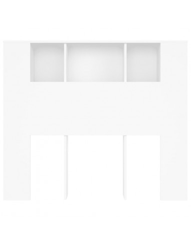 Testiera con Scomparti Bianca 120x18,5x102,5 cm