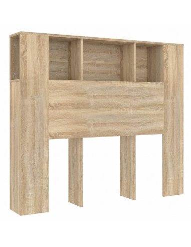 Testiera con Scomparti Rovere Sonoma 120x18,5x102,5 cm