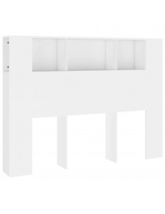 Testiera con Scomparti Bianca 140x18,5x104,5 cm 2