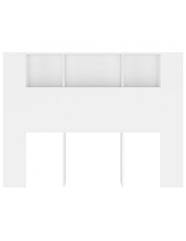 Testiera con Scomparti Bianca 140x18,5x104,5 cm