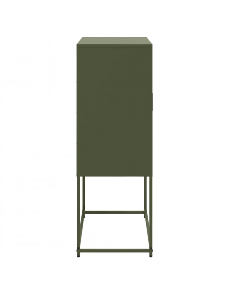 Credenza Verde Oliva 68,5x38,5x107 cm in Acciaio