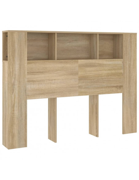 Testiera con Scomparti Rovere Sonoma 140x18,5x104,5 cm