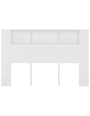 Testiera con Scomparti Bianca 160x18,5x104,5 cm
