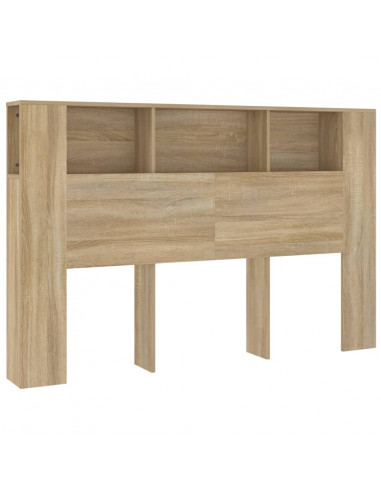 Testiera con Scomparti Rovere Sonoma 160x18,5x104,5 cm