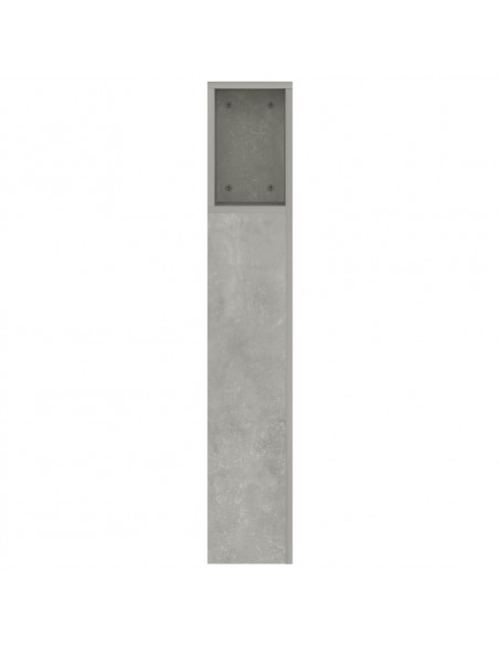 Testiera con Scomparti Grigio Cemento 160x18,5x104,5 cm