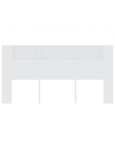 Testiera con Contenitore Bianco 200x18,5x104,5 cm