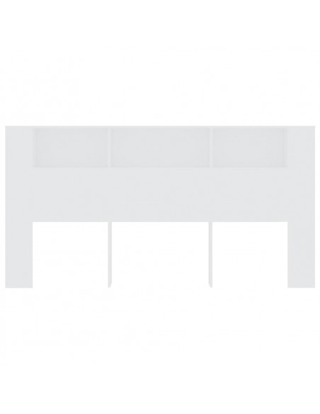 Testiera con Contenitore Bianco 200x18,5x104,5 cm