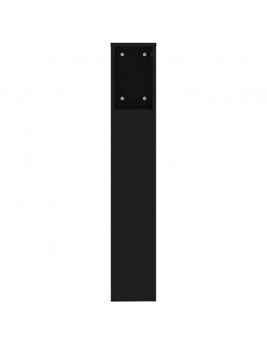Testiera con Scomparti Nero 200x18,5x104,5 cm