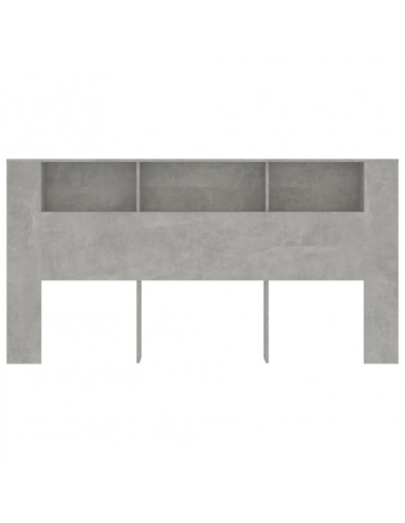 Testiera con Scomparti Grigio Cemento 200x18,5x104,5cm