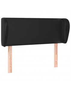 Testiera ad Orecchio Nera 93x23x78/88 cm in Similpelle 2